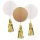 Esküvői Gold függő dekoráció 3 db-os