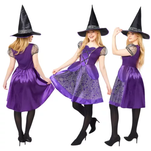 Boszorkány Purple Willow felnőtt jelmez L