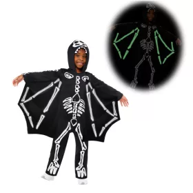   Csontváz Pterodactylus sötétben világító jelmez 10-12 év
