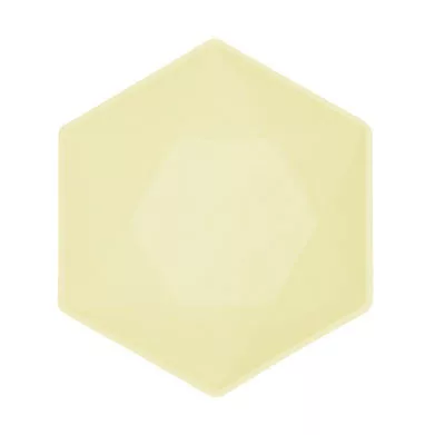 Sárga Vert Decor hatszögletű mélytányér 6 db-os 15,8 cm