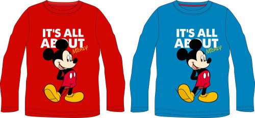 Disney Mickey All About gyerek hosszú ujjú póló 3 - 8 év / 98 - 128 cm