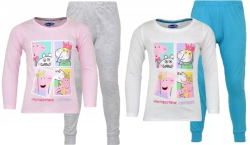 Peppa malac gyerek hosszú pizsama 92-116 cm