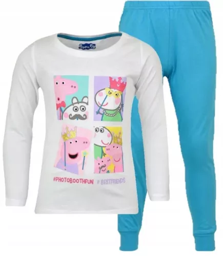 Peppa malac Photo Booth gyerek hosszú pizsama 2 - 6 év / 92 - 116 cm