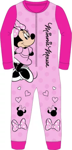 Disney Minnie Pinky gyerek hosszú pizsama, overál 2 - 8 év / 92 - 128 cm