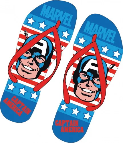 Bosszúállók Captain America gyerek papucs, Flip-Flop 28-35