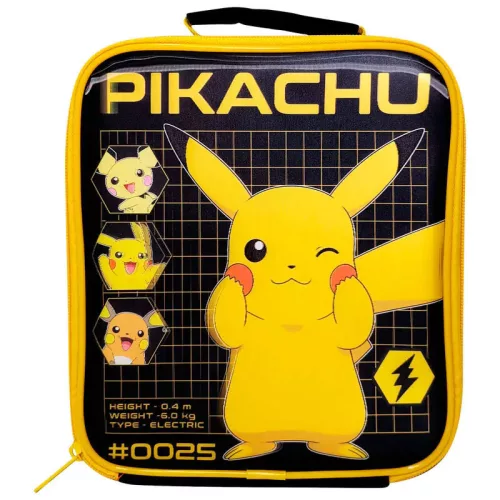 Pokémon Pika 0025 thermo uzsonnás táska, hűtőtáska 22 cm