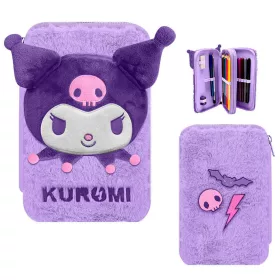 Hello Kitty Kuromi plüss tolltartó töltött 2 emeletes