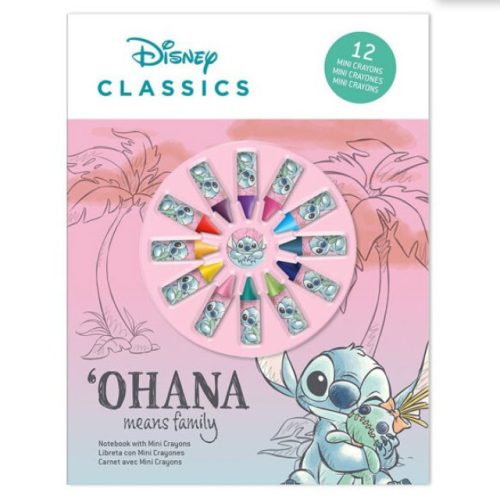 Disney Lilo és Stitch, A csillagkutya Cheeky füzet + mini zsírkréta szett