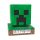 Minecraft Creeper 3D éjszakai lámpa és ébresztőóra