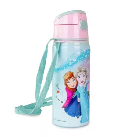  Disney Jégvarázs Magical alumínium szívószálas kulacs akasztóval 600 ml