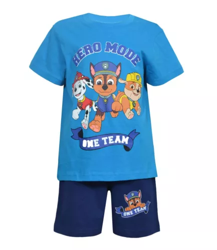 Mancs Őrjárat One Team gyerek rövid pizsama 3 - 8 év / 98 - 128 cm