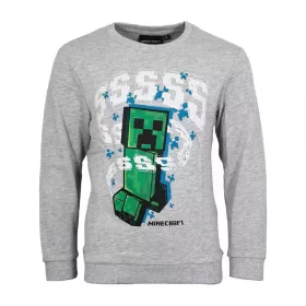 Minecraft Grey gyerek pulóver 6 - 12 év / 116 - 152 cm