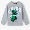 Minecraft Grey gyerek pulóver 6 - 12 év / 116 - 152 cm