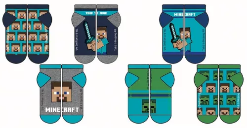 Minecraft Crafty Feet gyerek titokzokni 23-38