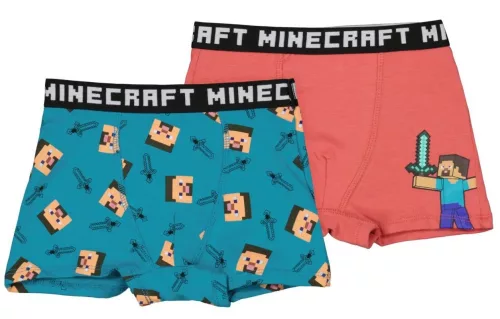 Minecraft Red gyerek boxeralsó 2 darab/csomag 6 - 12 év / 116 - 152 cm