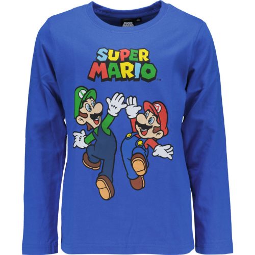 Super Mario Toad gyerek hosszú ujjú póló, felső 4 - 10 év / 104 - 140 cm