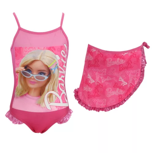 Barbie Style gyerek fürdőruha és sarong szett 3 - 8 év / 98 - 128 cm