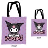 Hello Kitty Kuromi vászontáska, bevásárlótáska 44 cm