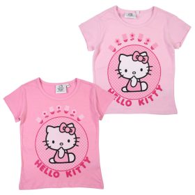   Hello Kitty Pink gyerek rövid póló, felső 3 - 8 év / 98 - 128 cm