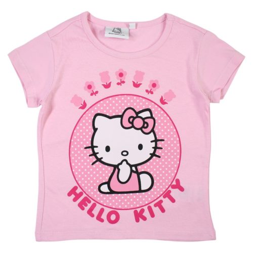 Hello Kitty Pink gyerek rövid póló, felső 3 - 8 év / 98 - 128 cm