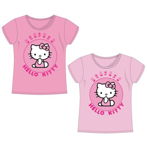 Hello Kitty Pink gyerek rövid póló, felső 3 - 8 év / 98 - 128 cm
