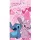 Disney Lilo és Stitch, A csillagkutya Love Duo fürdőlepedő, strand törölköző 70x140cm (Fast Dry)