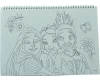 Disney Hercegnők Spring A/4 spirál vázlatfüzet 40 lapos matricával