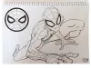 Pókember World of Webs A/4 spirál vázlatfüzet 40 lapos matricával