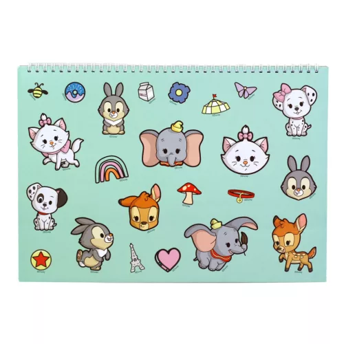 Disney Classics Love A/4 spirál vázlatfüzet 40 lapos matricával