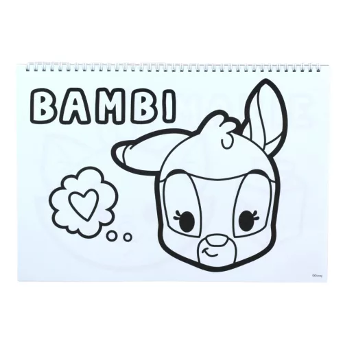 Disney Classics Love A/4 spirál vázlatfüzet 40 lapos matricával