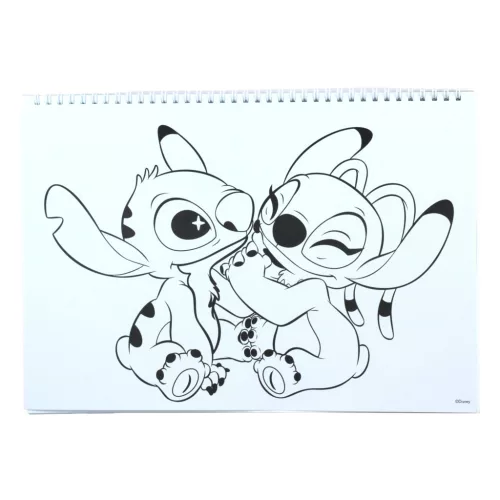 Disney Lilo és Stitch, A csillagkutya Blast A/4 spirál vázlatfüzet 40 lapos matricával