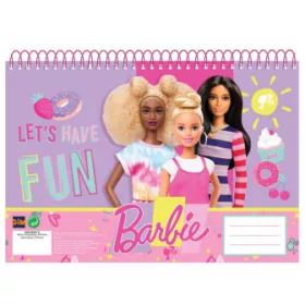 Barbie Happy Thoughts A/4 spirál vázlatfüzet, 30 lapos