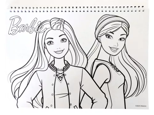 Barbie Paints A/4 spirál vázlatfüzet 40 lapos matricával