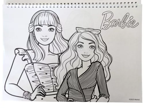 Barbie Paints A/4 spirál vázlatfüzet 40 lapos matricával