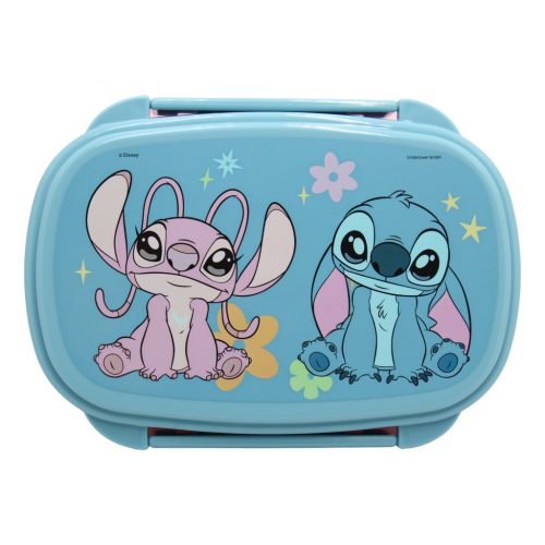 Disney Lilo és Stitch, a csillagkutya Alien 626 szendvicsdoboz + evőeszköz szett