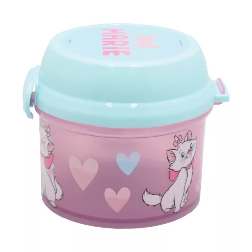 Disney Marie Adorable műanyag snack tartó, uzsonnás doboz 270 ml