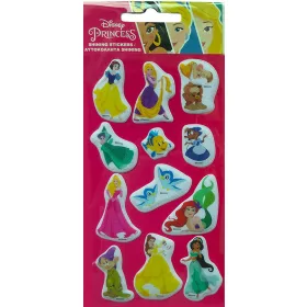   Disney Hercegnő Friends csillogó pufi szivacs matrica szett