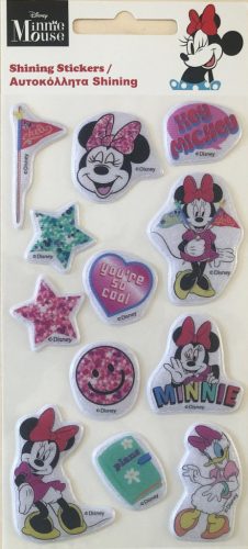 Disney Minnie Smiles csillogó pufi szivacs matrica szett