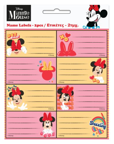 Disney Minnie Wink füzetcímke 16 db-os