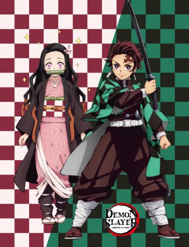 Demon Slayer Siblings polár takaró 130x170 cm