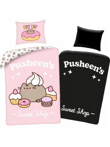 Pusheen Sweet Shop sötétben világító ágyneműhuzat 140×200cm, 70x90cm