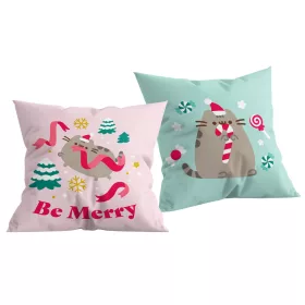 Pusheen Be Merry párna, díszpárna 40x40 cm