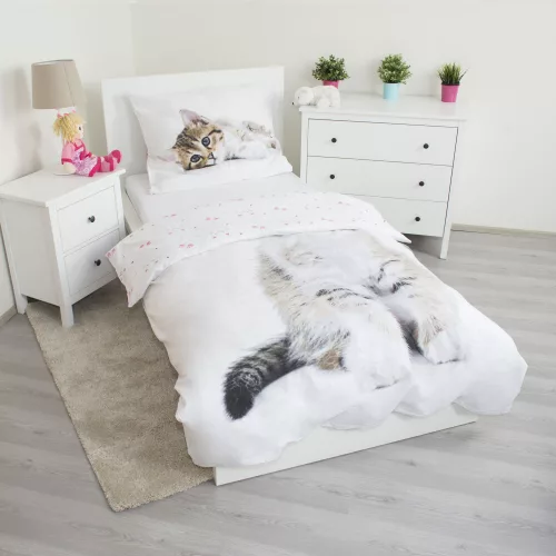 Cicás Cute ágyneműhuzat 140×200cm, 70×90 cm