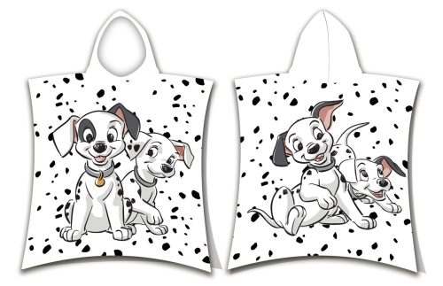 Disney 101 Kiskutya White strand törölköző poncsó 50x115cm