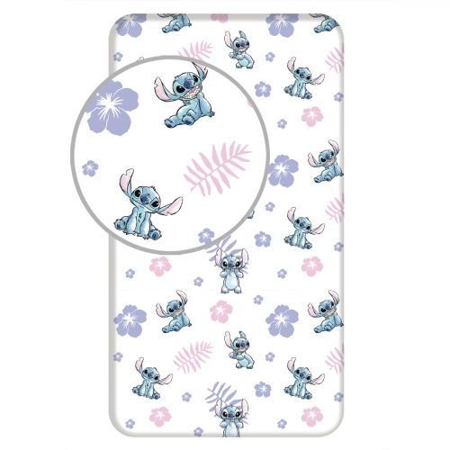 Disney Lilo és Stitch, A csillagkutya gumis lepedő 90x200 cm