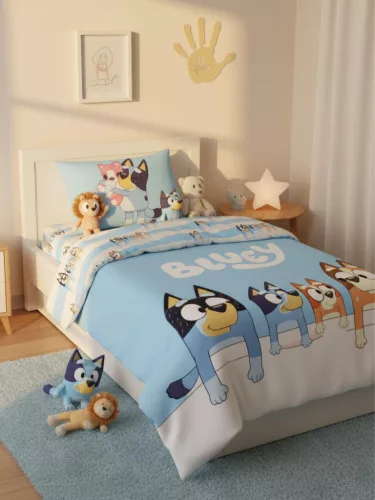Bluey Family ágyneműhuzat 140×200cm, 70x90 cm