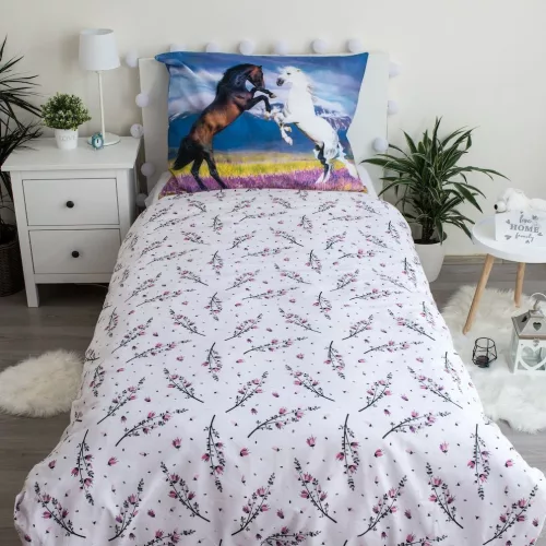 Lovas White Meadow ágyneműhuzat 140×200cm, 70×90 cm