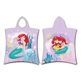 Disney Hercegnők Ariel Pink törölköző poncsó 50x115 cm