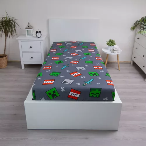 Minecraft We Got This gumis lepedő 90x200 cm