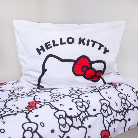 Hello Kitty White ágyneműhuzat 140×200cm, 70×90 cm